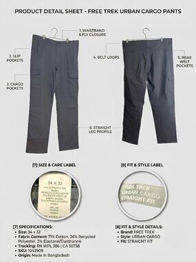 FREE TREK URBAN CARGO PANTS